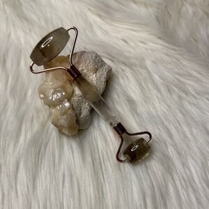 Face Roller, Eye Massage Tool in Smokey Quartz